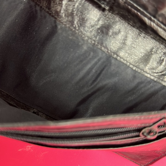 VINTAGE eel skin wallet, black checkbook - Picture 5 of 7